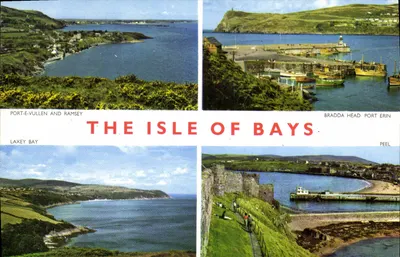 The Isle of Bays — Port-E-Vullen e Ramsey, Bradda Head Port Erin, Laxey Bay, Peel