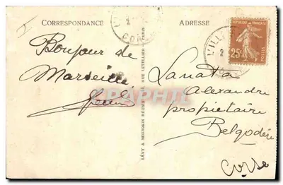Marsiglia — Vista Generale — LL. — Verso