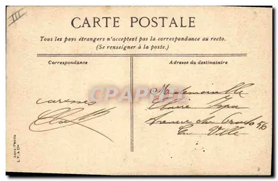 Marselha. o serviço do "Passage" no Vieux Port — L.V. & Cie, n° 48 — Verso