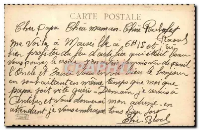 Marseille — Operon Miejski — Wydawca: C. Gille & Cie — Rewers