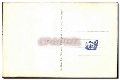 Marseille — Plac Castellane i fontanna Cantini — Wydawnictwo Cigogne — Rewers