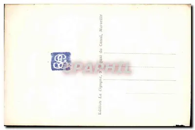 Marsiglia — La Corniche — Edizione La Cigogne, 9 quai du Canal — Verso