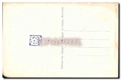 Bilhete postal antigo Marseille La Corniche — Verso