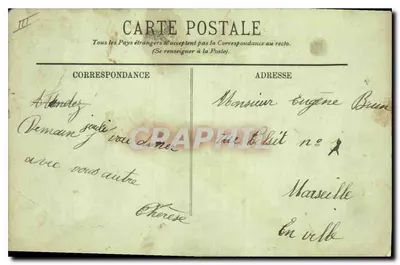 Marselha — O Boulevard Dugommier — LL. Conheça-se mutuamente, pessoa — Verso