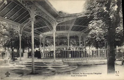 Vichy — A Fonte do Hospital — Vista geral — Allier — 488 — M.T. I.L.