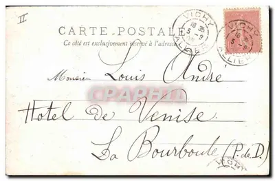 Vichy — A Orangerie do Parc des Celestins — Allier — 77 — editor M.T. e I.L. — Verso