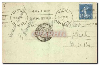 Vichy - Parque e Pavilhão dos Célestins — editor desconhecido, n° 42 — Verso