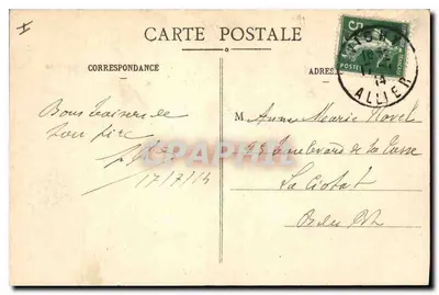 Vichy - Paro i Źródło Cielesztynów — n° 1164 — Rewers