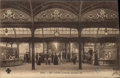 Vichy — Palácio das Fontes — Allier — 1917