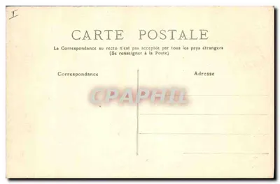 Vichy — Palácio das Fontes — Allier — 1917 — Verso