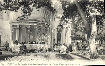 Vichy — O Pavilhão da Fonte dos Célestins (M. Lucien Woogt, arquiteto) — LL
