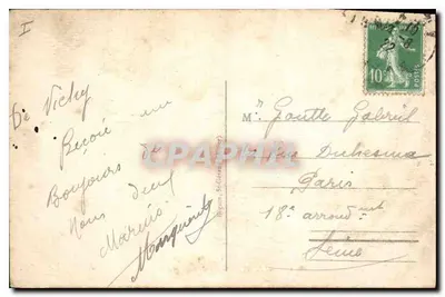 Vichy - Fonte do Hospital — editor Idéal, n° 377 — Verso