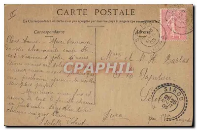 Vichy — Palácio das Fontes das Senhoras — Staerck, Paris — Verso