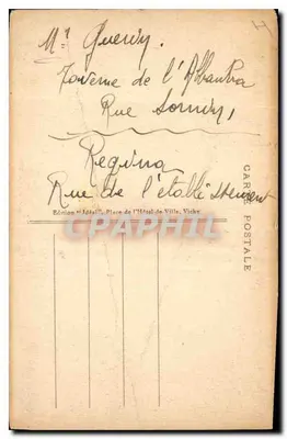 Vichy - Source des Célestins — Éditeur Idéal, n° 385 — Verso