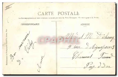 Vichy — Fonte dos Célestins — Lucien Voog, Arquiteto — Verso