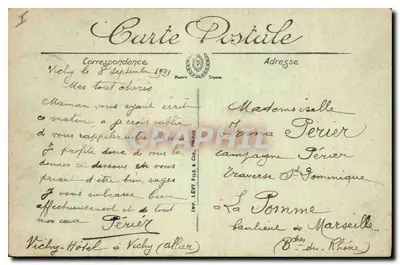 Vichy — O Parque dos Célestins — LL. n°49 — Verso
