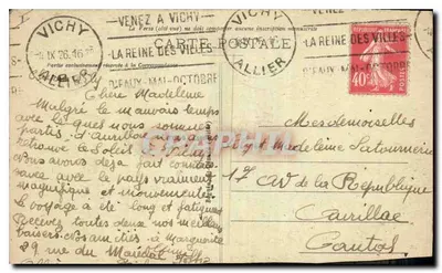 Vichy — Kąt Parku — Wydawnictwo Vichy, n° 405 — Rewers