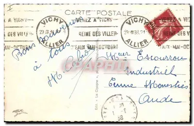 Vichy — Park Kasyna — Wydawca Vichy, n° 350 — Rewers
