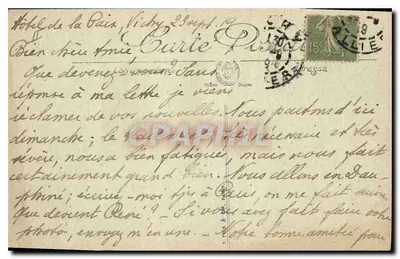 Vichy — Ujęcie termalne — LL. Camille Nigrag — Rewers