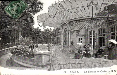 Vichy — A Terrasse do Casino — G.D.