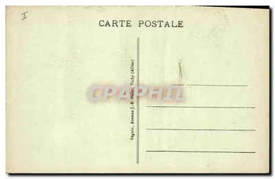 Vichy — O Pont sobre o Allier e Bellerive — Ideal, n° 418 — Verso