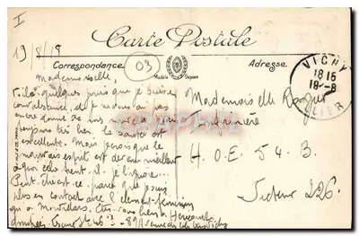 Vichy — Pałac Źródła Célestynów — C. Geniller, Wyd. — Rewers