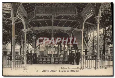 Vichy (Allier) - Fonte do Hospital — Edição Raymond, livreiro em Vichy — N° 113