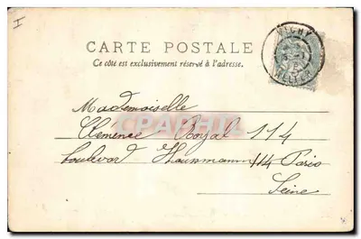Vichy — restauracja — Allier — 94 — wydawca M.T. (M. T. Louvre) — Rewers