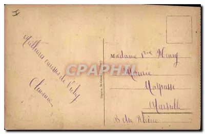 Vichy - Kasyno - Widok ogółem — wydawca Béguin, nr 313 — Rewers