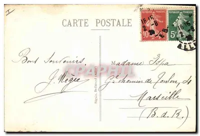 Vichy - Terrasa Kasyna — wydawca V. P. nr 1055 — Rewers
