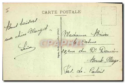 Vichy — Monumentalna brama Starego Parku i Rue Wilson — Ideal, n° 355 — Rewers