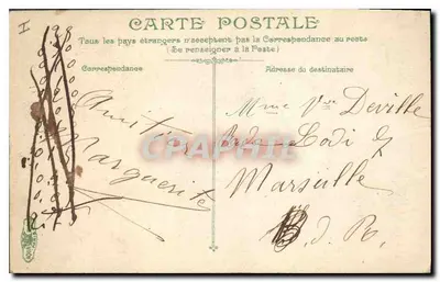 Vista de Vichy — Entrada da Gruta da Ardoisière — editor não visível — Verso