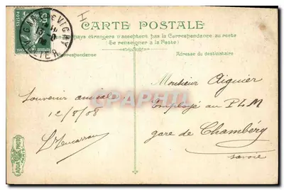 Teatr Opery w Chambéry — widok z zewnątrz — wydawca AQUA & CIE PARIS — Rewers