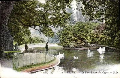 Vichy — O Parque-Bacia dos Cisnes — G.D. n°7