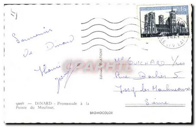 Dinard — Pointe du Moulinet — Edycja Clatigny — Rewers