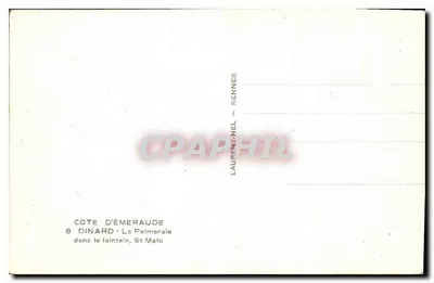 Côte d'Émeraude — Dinard — La Palmeraie — w oddali, St Malo — Rewers