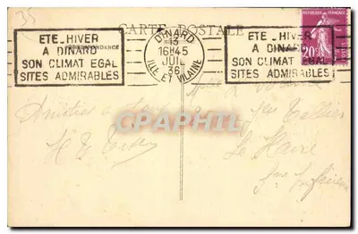Dinard - O Pequeno Casino — Koit A. Lamines - Rennes, n°134 — Verso