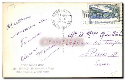 Dinard — Spiaggia animata — Loïs, editore — Verso