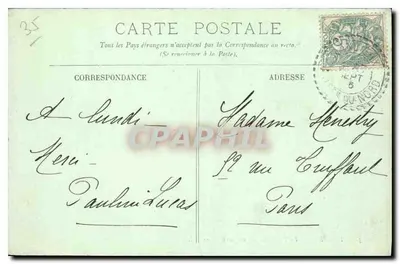 Dinard — Plaża widziana z Malouine — LL. n°32 — Rewers
