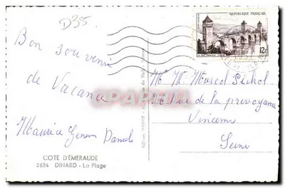 Dinard - Plaża — widok panoramiczny — Wydawnictwo M.P.S.N.Y. Mall, nr 2684 — Rewers