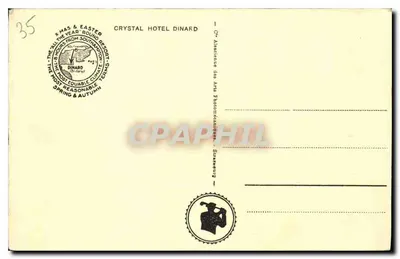 Dinard — Plaża przed Hotel Crystall — wydawca nieznany, nr 22 — Rewers