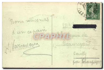 Stara pocztówka Cote d'Emeraude Dinard La Cale w oddali St Malo — Rewers