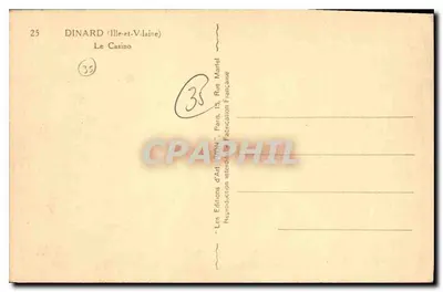 Dinard — Kasyno — Wydawnictwo Art Wyon — Rewers