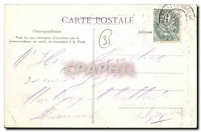 Dinard — La Malouine, w oddali Saint-Malo — G.F. n°4167 — Rewers