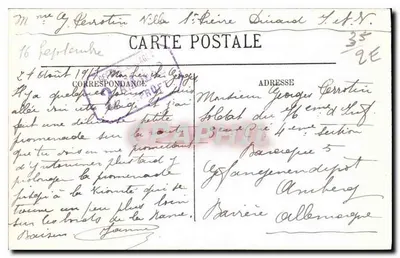 Dinard — Plaża przy Prieuré — LL, n°127 — Rewers