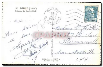 Dinard — L'Anse du Yacht-Club — Éditions Gaby — Rewers