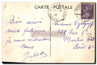 Orléans — Vista panoramica sul fiume Loira — Sainte-Euverte — Editore non identificato, n. 450 — Verso