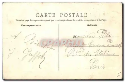 Orléans — Posąg jeździeckiej Jani z Arcy — B. F., Paryż, nr 39 — Rewers