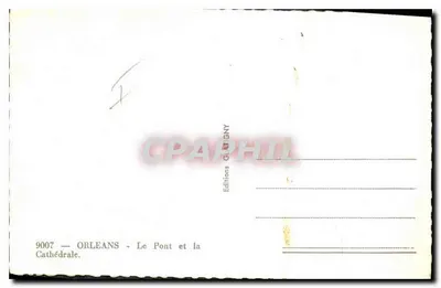 Orléans — Most i Katedra — Wydawnictwo GAT GNY, nr 9007 — Rewers
