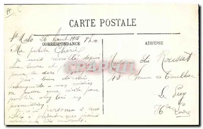 Orléans — Perspektywa ulic Bannier i République — LL. — Kawiarnia Rotonde — Rewers